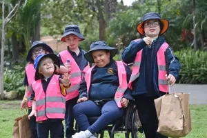 Happy children at Variety zoo experience