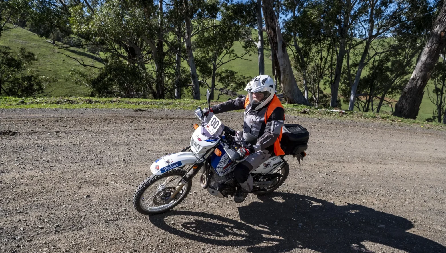 Team Broomie riding his bike supporting Variety Event