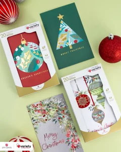 Beautiful John Sands Christmas Cards in Pack of 20